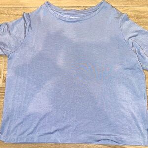 Christian Siriano New York Light Blue Short Sleeve Tee Womens XS Designer top